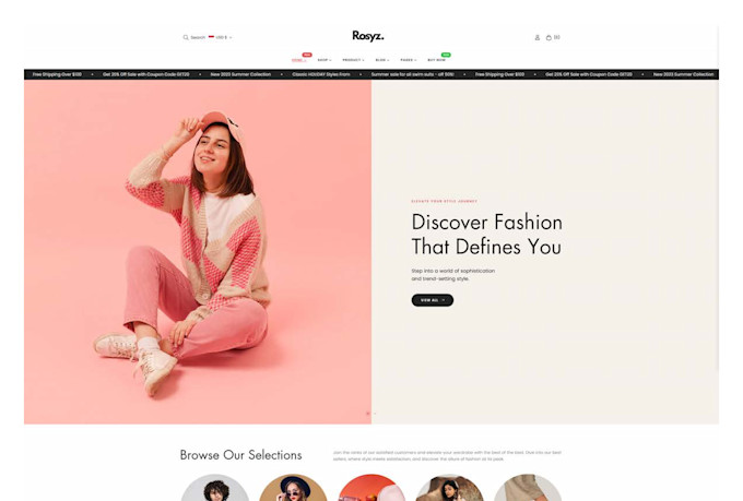 design and launch shopify website for your clothing brand